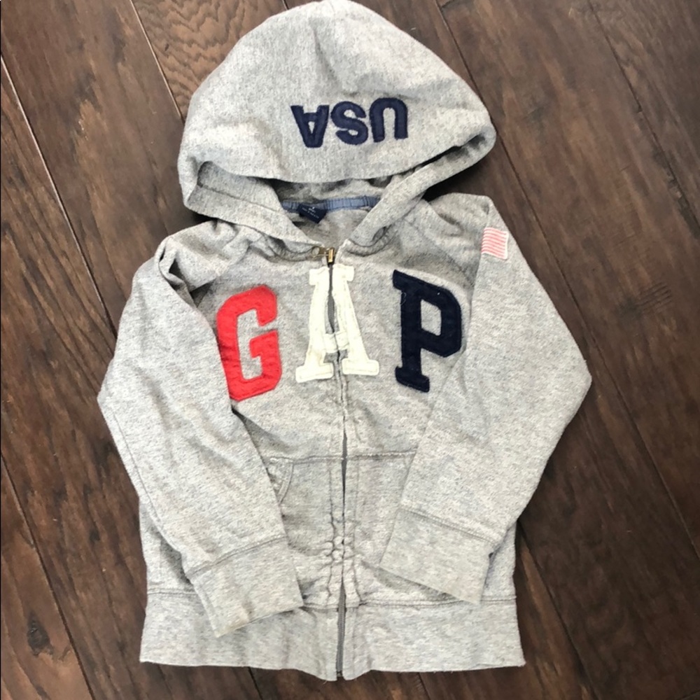 Boys Gap USA zip sweatshirt